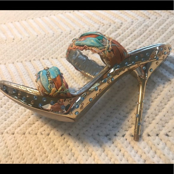 Jeweled Sacco Dressy Heels - Picture 8 of 9